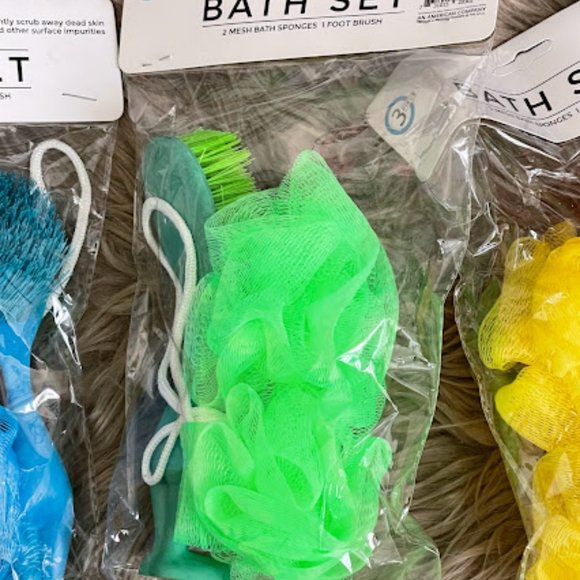 3 Bath Set- Sponges and foot brush - Picture 3 of 6